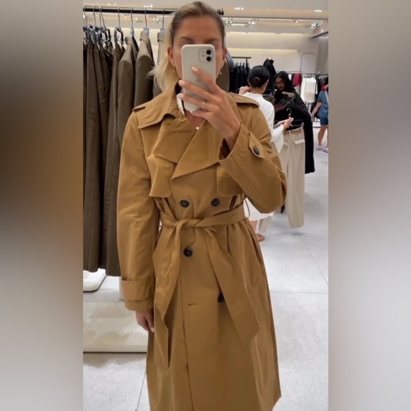 🔥🔥Zara Water Repellent trench coat(oversized) - Picture 1 of 13